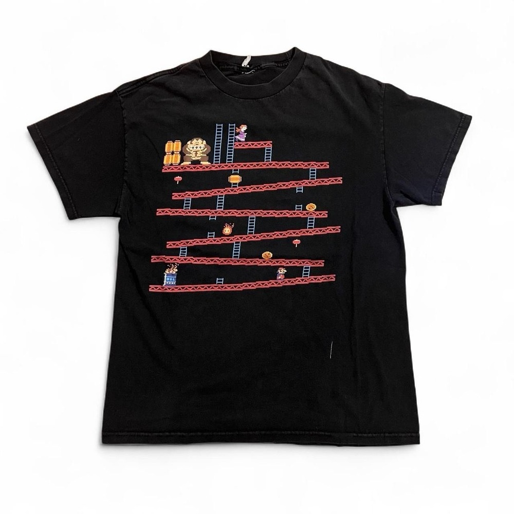 2006 Nintendo Donkey Kong Graphic T-Shirt Y2K Vintage Goth Emo Skate